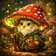 Colorful fantasy creature avatar with a glowing aura and whimsical features, ideal for a unique profile picture.