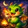 A colorful, imaginative avatar depicting a fantasy creature with vibrant patterns and unique features.